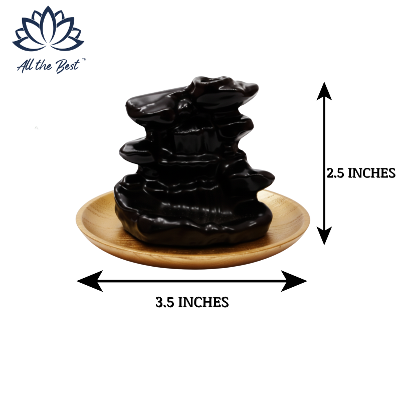 Cascading Waterfall Artisanal Backflow Cone Burner