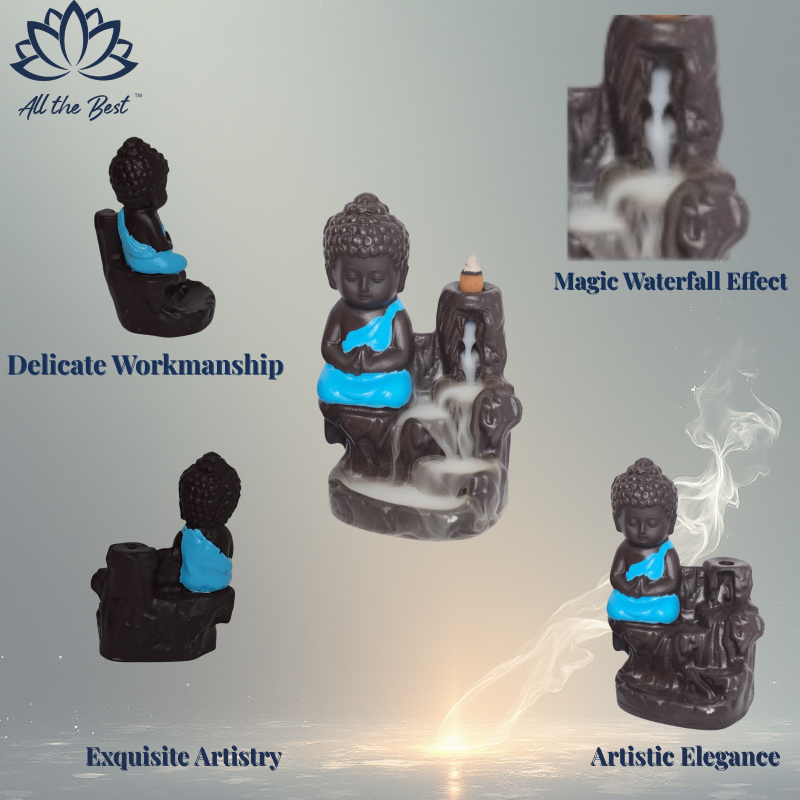 Meditating Lord Buddha Artisanal Burner