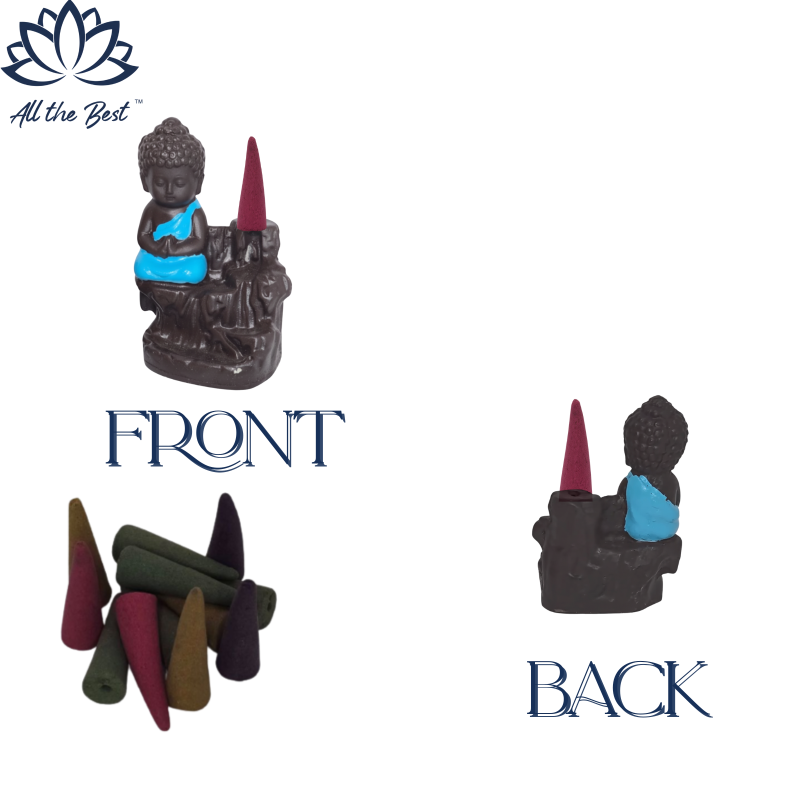 Meditating Lord Buddha Artisanal Burner