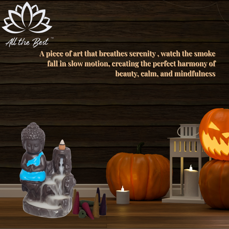 Meditating Lord Buddha Artisanal Burner