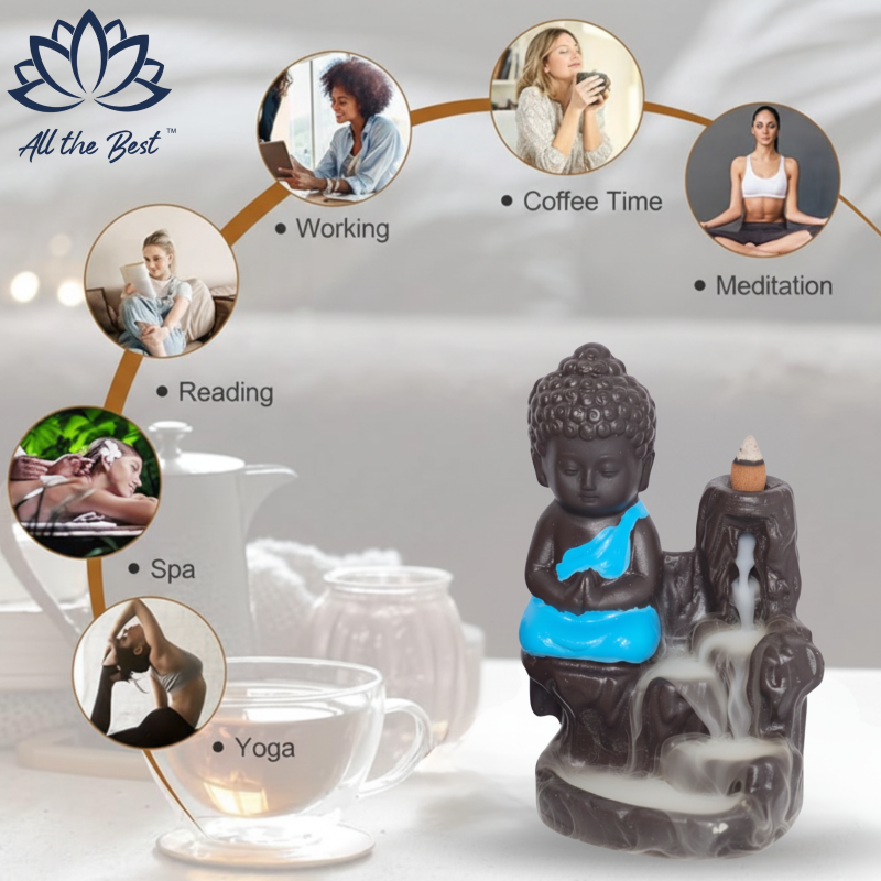 Meditating Lord Buddha Artisanal Burner